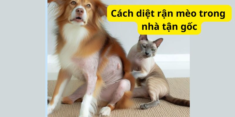 Cách diệt rận mèo trong nhà tận gốc